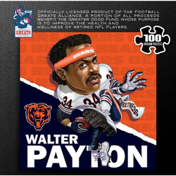 Chicago Bears All-Time Greats - Walter Payton 100 Piece Jigsaw Puzzle