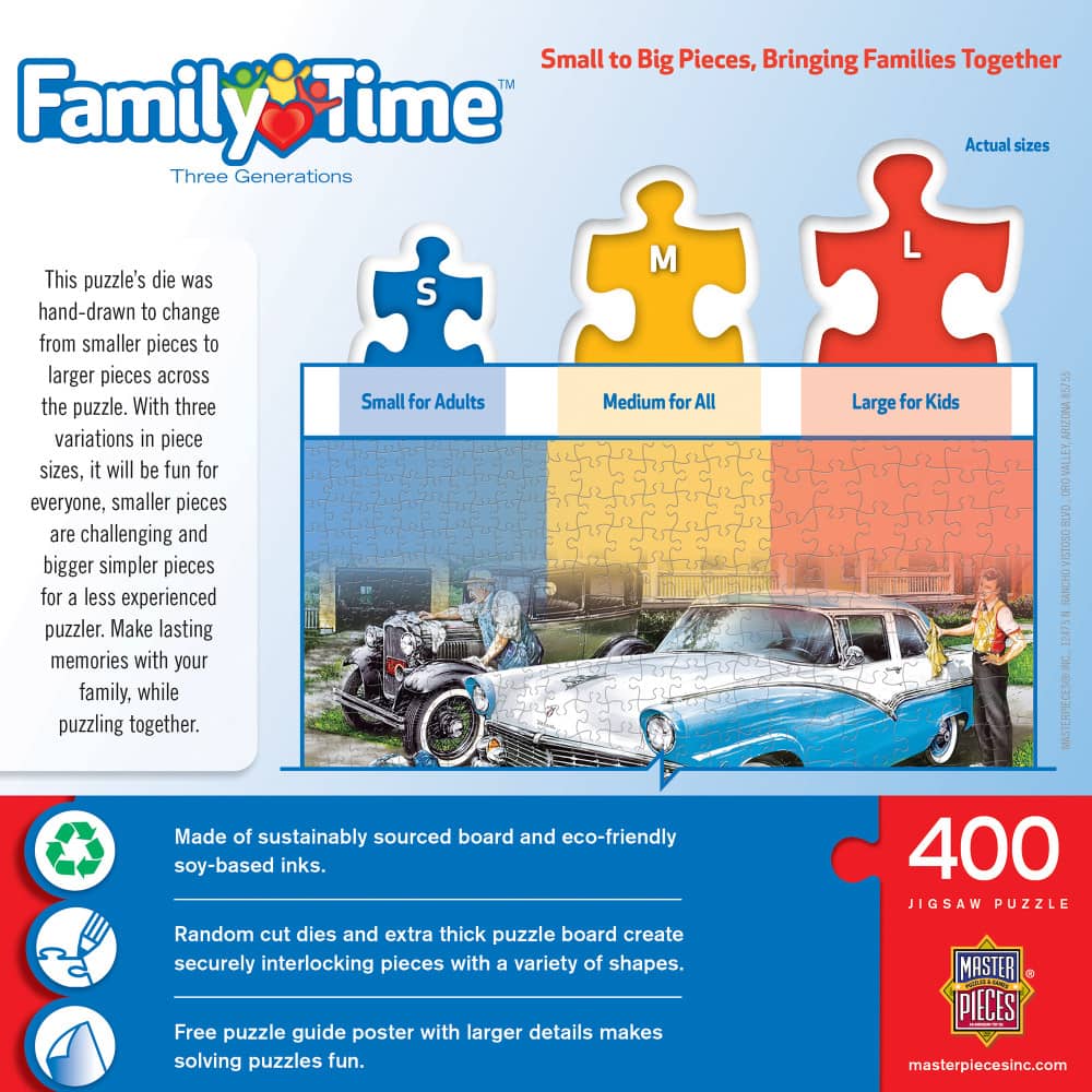 Family Time - Three Generations 400 Piece Jigsaw Puzzle