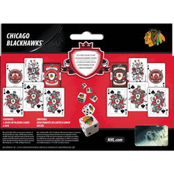 Chicago Blackhawks - 2-Pack Playing Cards & Dice Set (ONLINE ORDER ONLY)
