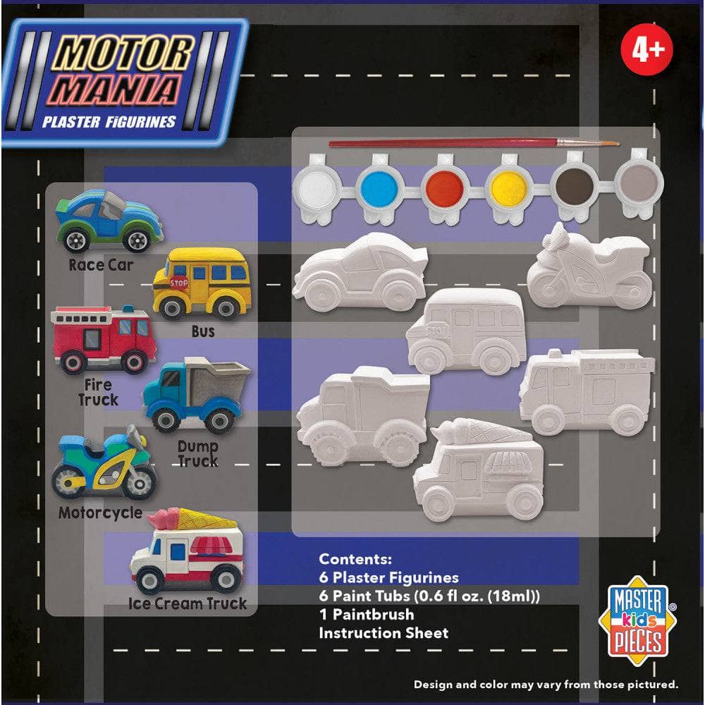 Motor Mania - Plaster Figurine Paint Set (ONLINE ORDER ONLY)