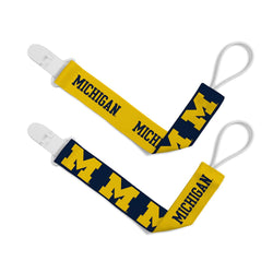 Michigan Wolverines - Pacifier Clip 2-Pack (ONLINE ORDER ONLY)
