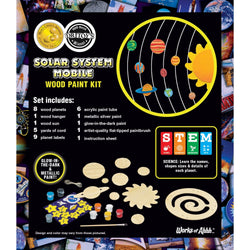 NASA - Solar System Mobile Wood Craft & Paint Kit (ONLINE ORDER ONLY)
