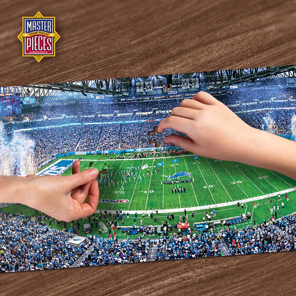 Detroit Lions - 1000 Piece Panoramic Jigsaw Puzzle
