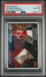 Graded 2024 Panini Zenith Jayden Daniels #19 State of the Art Rookie RC Football Card PSA 10 Gem Mint (ONLINE ORDER ONLY)