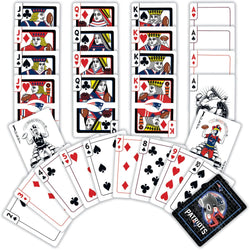 New England Patriots Neon-Styled Playing Cards - 54 Card Deck (ONLINE ORDER ONLY)