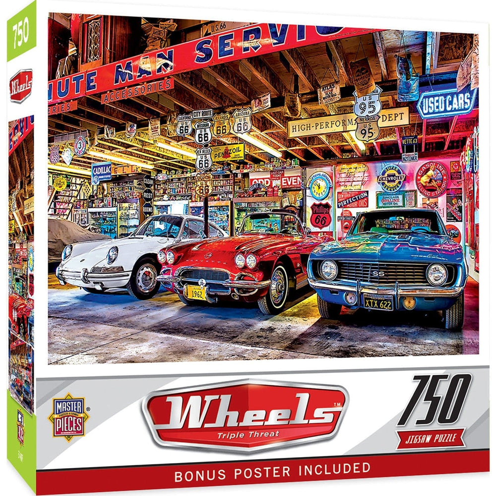 Wheels - Triple Threat 750 Piece Jigsaw Puzzle (ONLINE ORDER ONLY)
