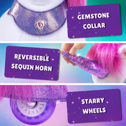 Model Y Pink/Purple Unicorn Rideable Toy for Age 4-7 (ONLINE ORDER ONLY)
