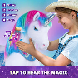 Model Y Rainbow Unicorn Rideable Toy for Age 3-4 (ONLINE ORDER ONLY)