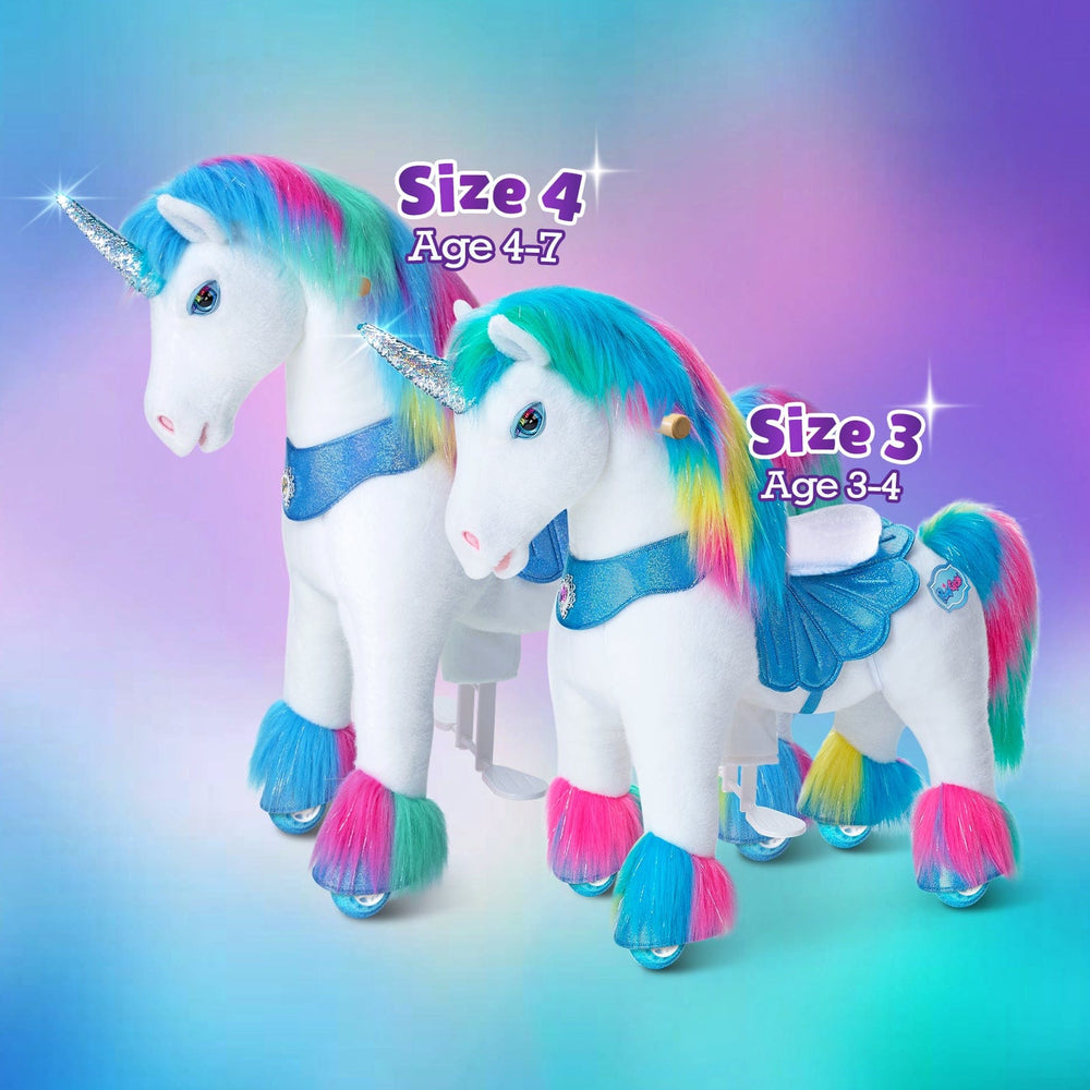 Model Y Rainbow Unicorn Rideable Toy for Age 3-4 (ONLINE ORDER ONLY)