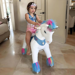 Model Y Rainbow Unicorn Rideable Toy for Age 3-4 (ONLINE ORDER ONLY)