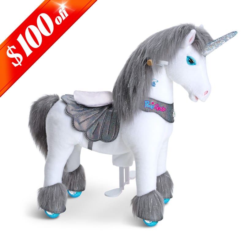 Model Y® Unicorn Ride-On Toy Age 3–4 – Grey