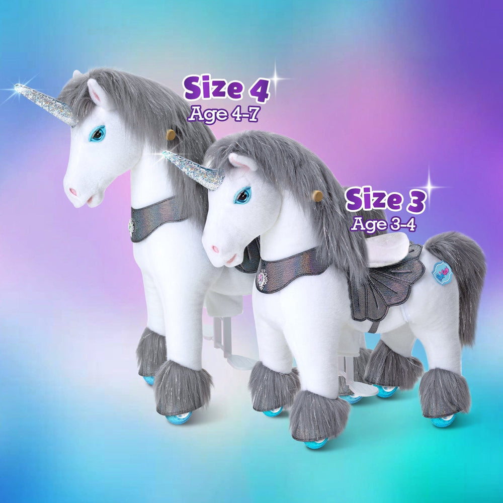Model Y Grey Unicorn Rideable Toy for Age 4-7 (ONLINE ORDER ONLY)