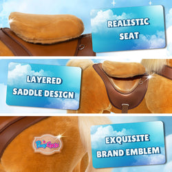 Model Y Light Brown Horse Rideable Toy for Age 3-4 (ONLINE ORDER ONLY)