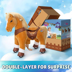 Model Y Light Brown Horse Rideable Toy for Age 3-4 (ONLINE ORDER ONLY)