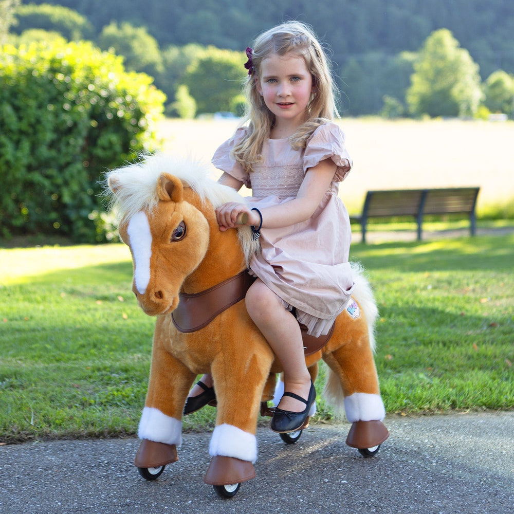Model Y Light Brown Horse Rideable Toy for Age 3-4 (ONLINE ORDER ONLY)