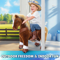 Model Y Brown Horse Rideable Toy for Age 3-4 (ONLINE ORDER ONLY)