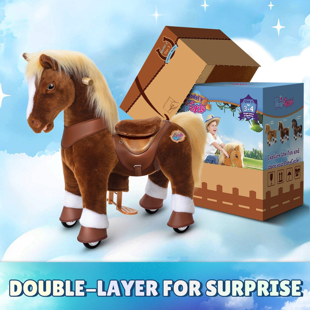 Model Y Brown Horse Rideable Toy for Age 3-4 (ONLINE ORDER ONLY)