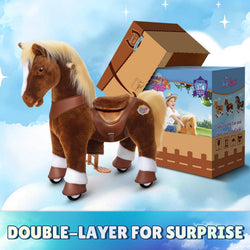 Model Y Brown Horse Rideable Toy for Age 3-4 (ONLINE ORDER ONLY)