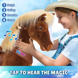 Model Y Brown Horse Rideable Toy for Age 3-4 (ONLINE ORDER ONLY)