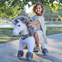 Model Y Grey Unicorn Rideable Toy for Age 4-7 (ONLINE ORDER ONLY)