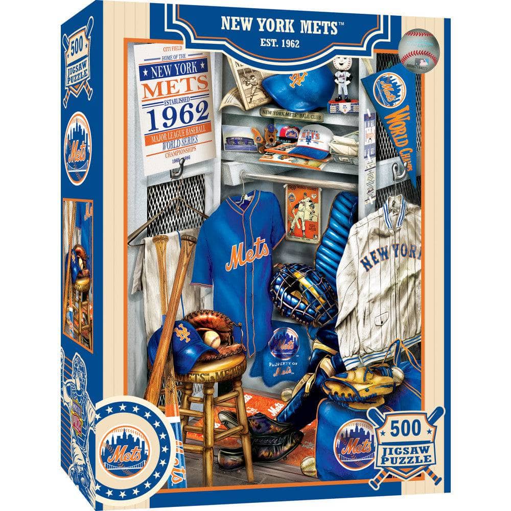 New York Mets - Locker Room 500 Piece Jigsaw Puzzle (ONLINE ORDER ONLY)
