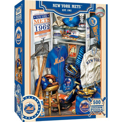 New York Mets - Locker Room 500 Piece Jigsaw Puzzle (ONLINE ORDER ONLY)