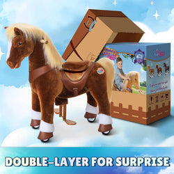Model Y Brown Horse Rideable Toy for Age 4-7 (ONLINE ORDER ONLY)