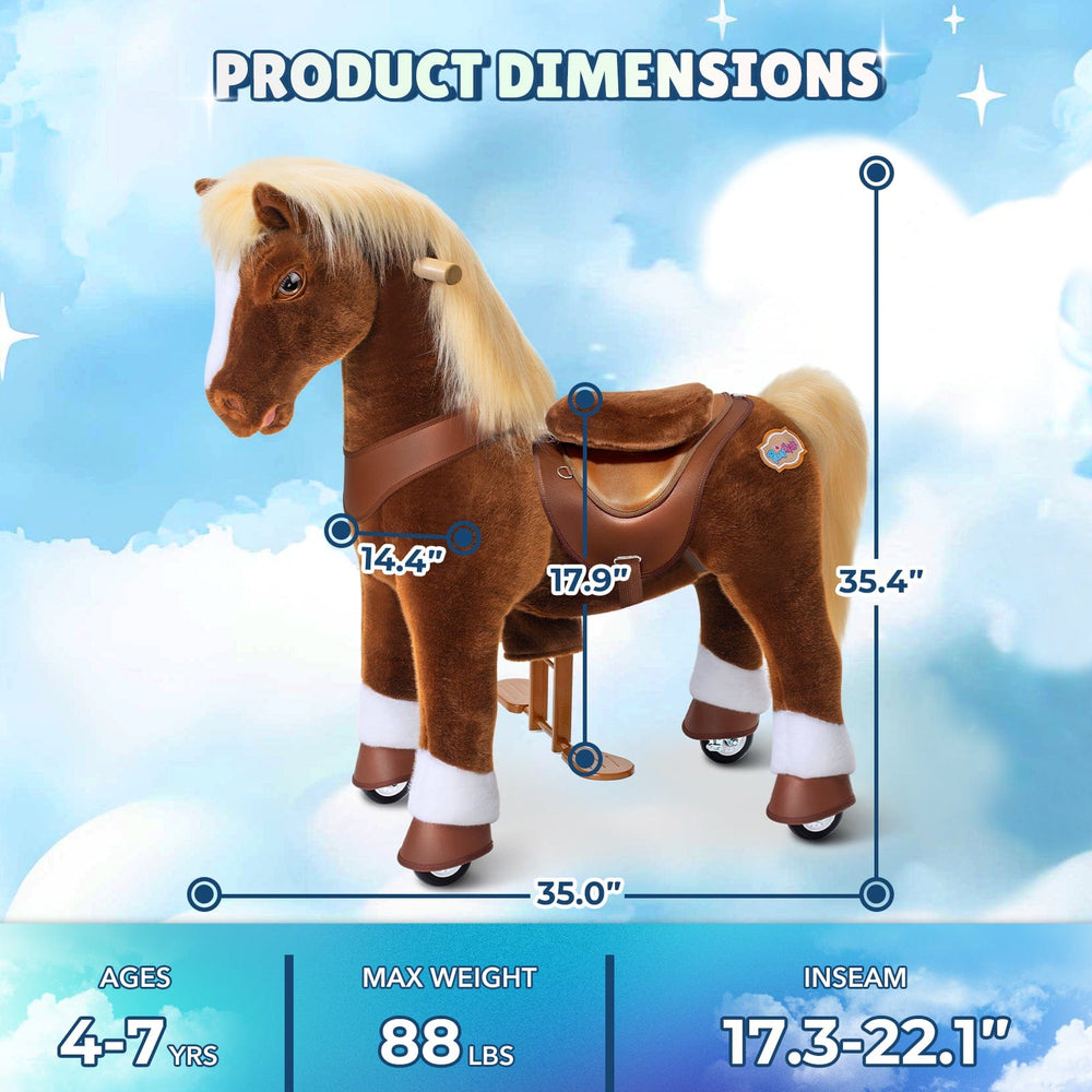 Model Y Brown Horse Rideable Toy for Age 4-7 (ONLINE ORDER ONLY)