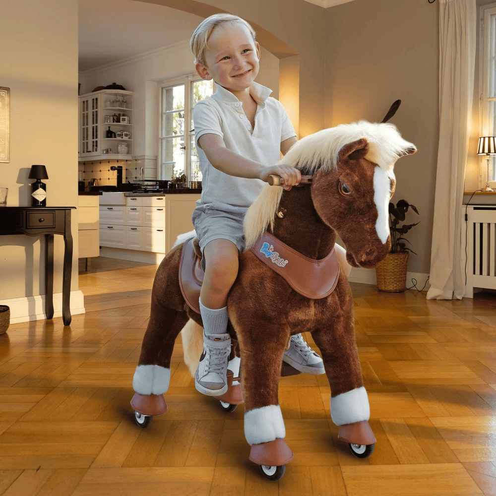 Model Y Brown Horse Rideable Toy for Age 4-7 (ONLINE ORDER ONLY)