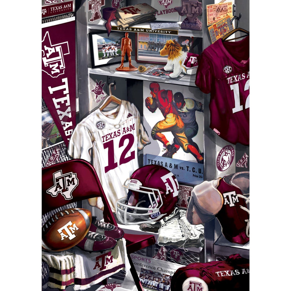 Texas A&M Aggies - Locker Room 500 Piece Jigsaw Puzzle (ONLINE ORDER ONLY)