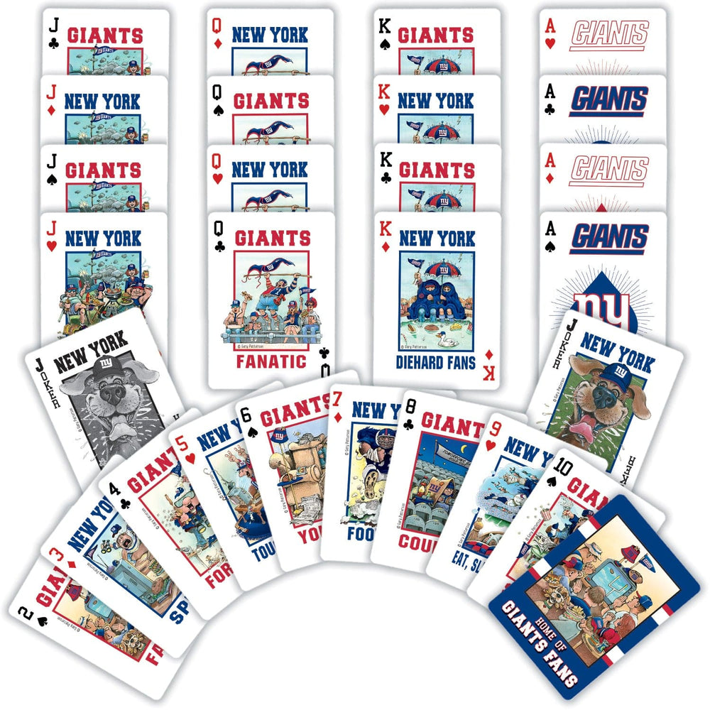 New York Giants Fan Deck Playing Cards - 54 Card Deck (ONLINE ORDER ONLY)