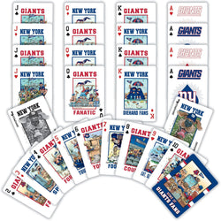 New York Giants Fan Deck Playing Cards - 54 Card Deck (ONLINE ORDER ONLY)