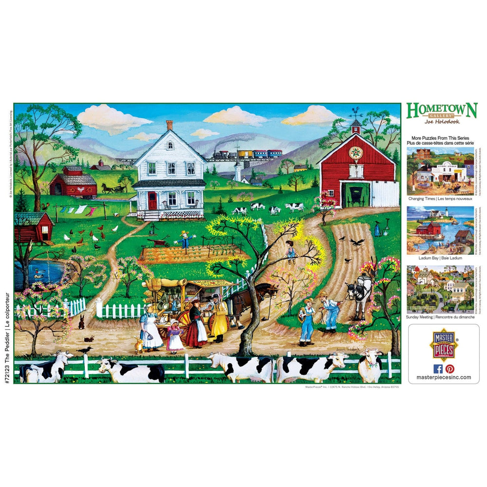 Hometown Gallery - The Peddler 1000 Piece Jigsaw Puzzle (ONLINE ORDER ONLY)