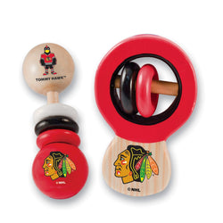 Chicago Blackhawks - Baby Rattles 2-Pack (ONLINE ORDER ONLY)
