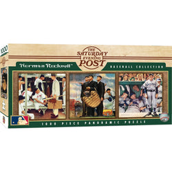 Saturday Evening Post - Baseball Collection 1000 Piece Panoramic Jigsaw Puzzle (ONLINE ORDER ONLY)
