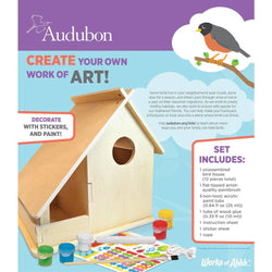 Audubon - Bird House Buildable Wood Craft & Paint Kit (ONLINE ORDER ONLY)