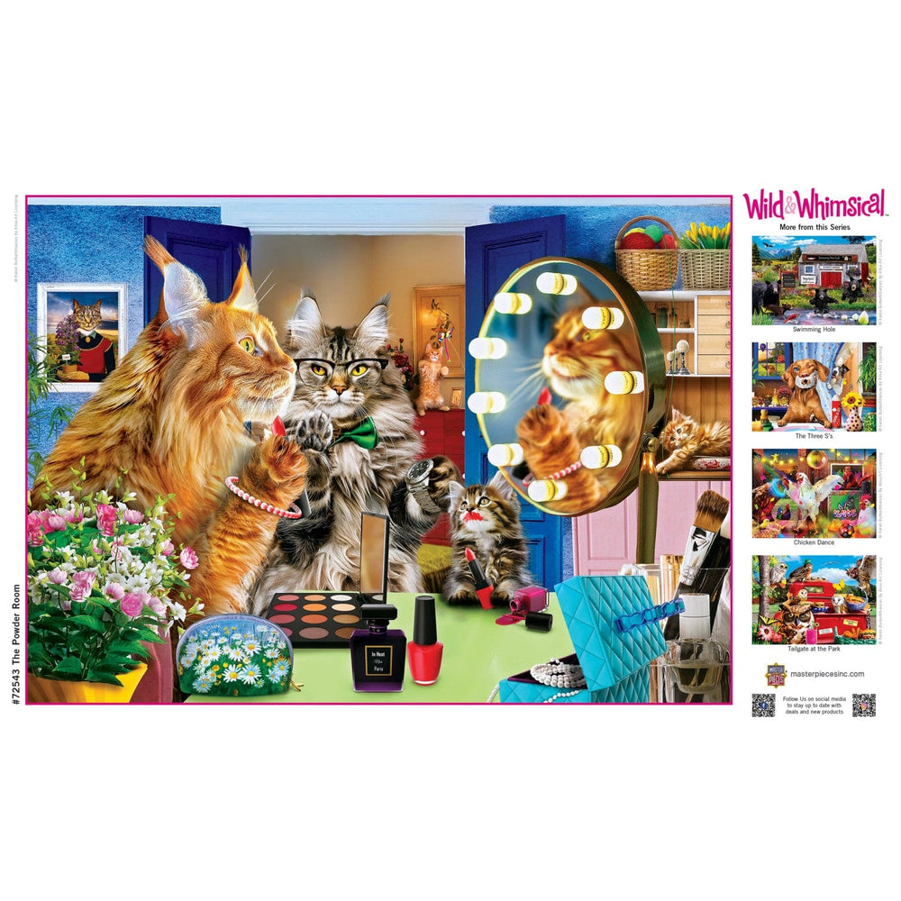 Wild & Whimsical - The Powder Room 1000 Piece Jigsaw Puzzle
