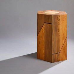 Jindai Cedar Stool - Yosegi Pair Stool Edition (ONLINE ORDER ONLY)