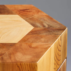 Jindai Cedar Stool - Yosegi Pair Stool Edition (ONLINE ORDER ONLY)