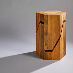 Jindai Cedar Stool - Yosegi Pair Stool Edition (ONLINE ORDER ONLY)