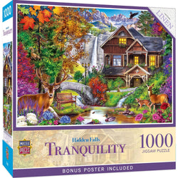 Tranquility - Hidden Falls Cottage 1000 Piece Jigsaw Puzzle (ONLINE ORDER ONLY)