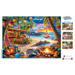Paradise Beach - Island Hangout 500 Piece Jigsaw Puzzle