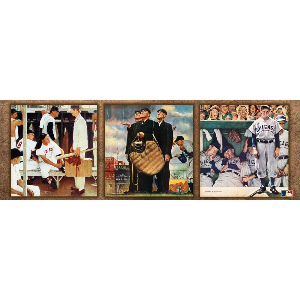 Saturday Evening Post - Baseball Collection 1000 Piece Panoramic Jigsaw Puzzle (ONLINE ORDER ONLY)