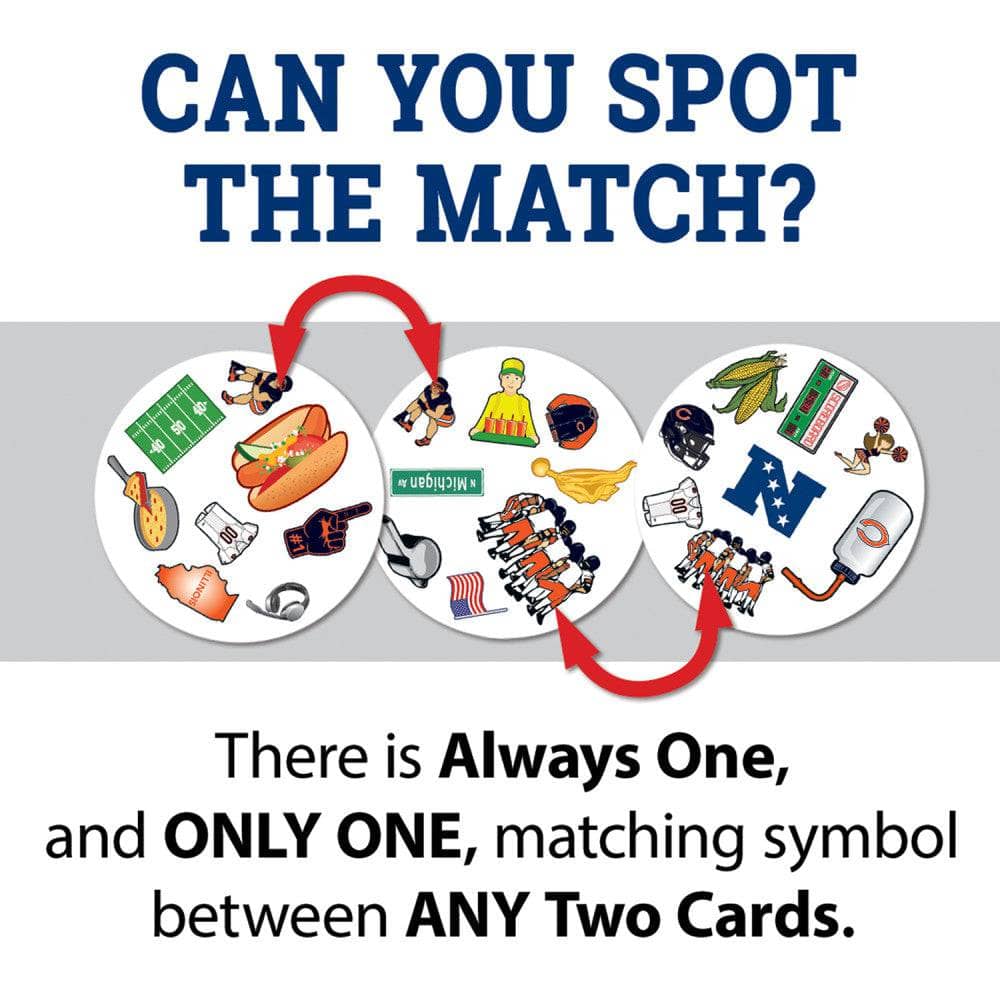 Chicago Bears Spot It! Card Game (ONLINE ORDER ONLY)