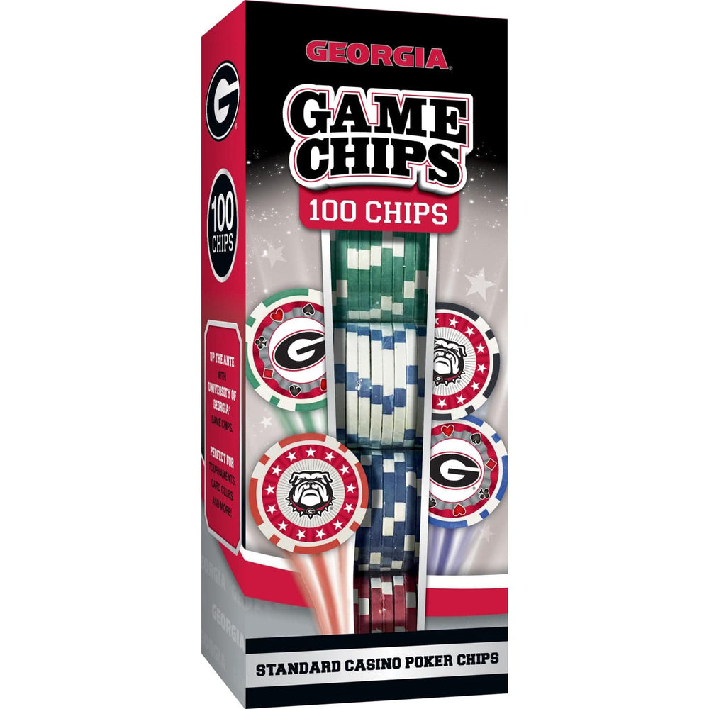 Georgia Bulldogs 100 Piece Poker Chips (ONLINE ORDER ONLY)