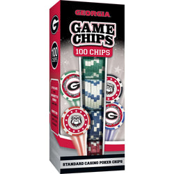 Georgia Bulldogs 100 Piece Poker Chips (ONLINE ORDER ONLY)