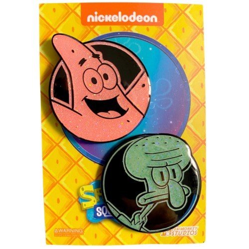 Zen Monkey: Patrick and Squidward - SpongeBob SquarePants Pin Set (ONLINE ORDER ONLY)