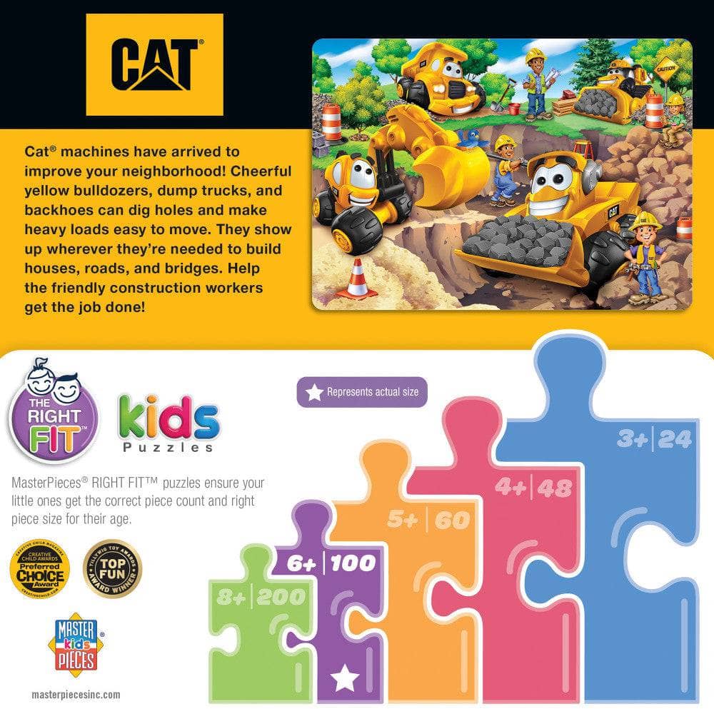 CAT - On the Job Site 100 Piece Jigsaw Puzzle (ONLINE ORDER ONLY)
