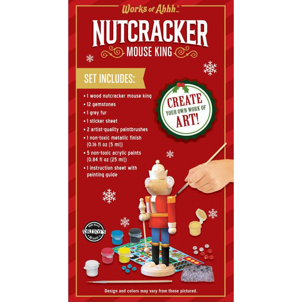 Holiday Craft Kit - Nutcracker Mouse King Wood Paint Kit