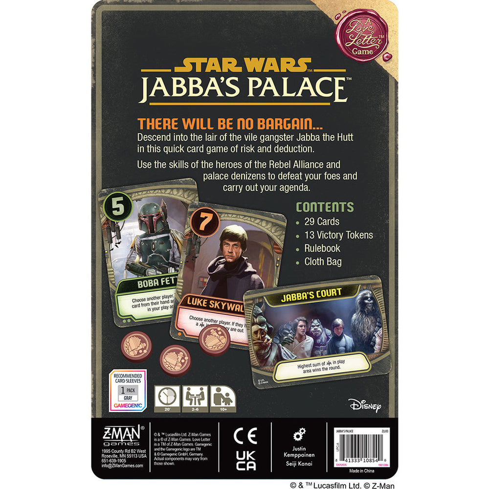 Jabba's Palace: A Love Letter Game (ONLINE ORDER ONLY)